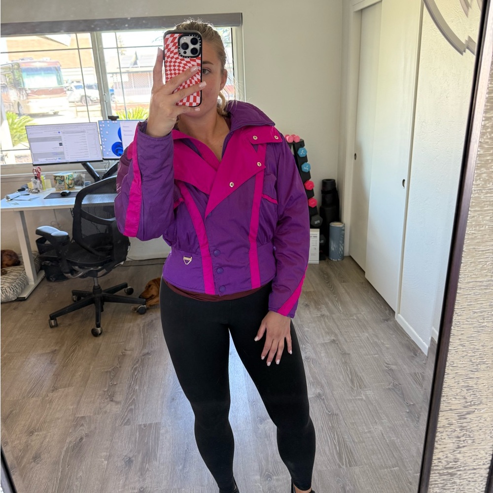 Women's Purple and Pink Snow Jacket